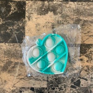 Mini pop it fidget key chain